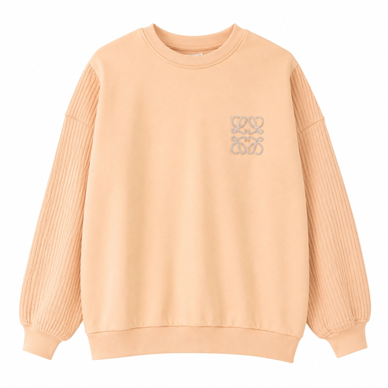  Özel Dokulu Detaylı Oversize Sweatshirt 13-16 Yaş
