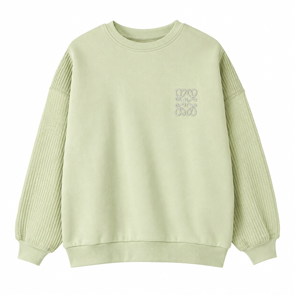  Özel Dokulu Detaylı Oversize Sweatshirt 13-16 Yaş