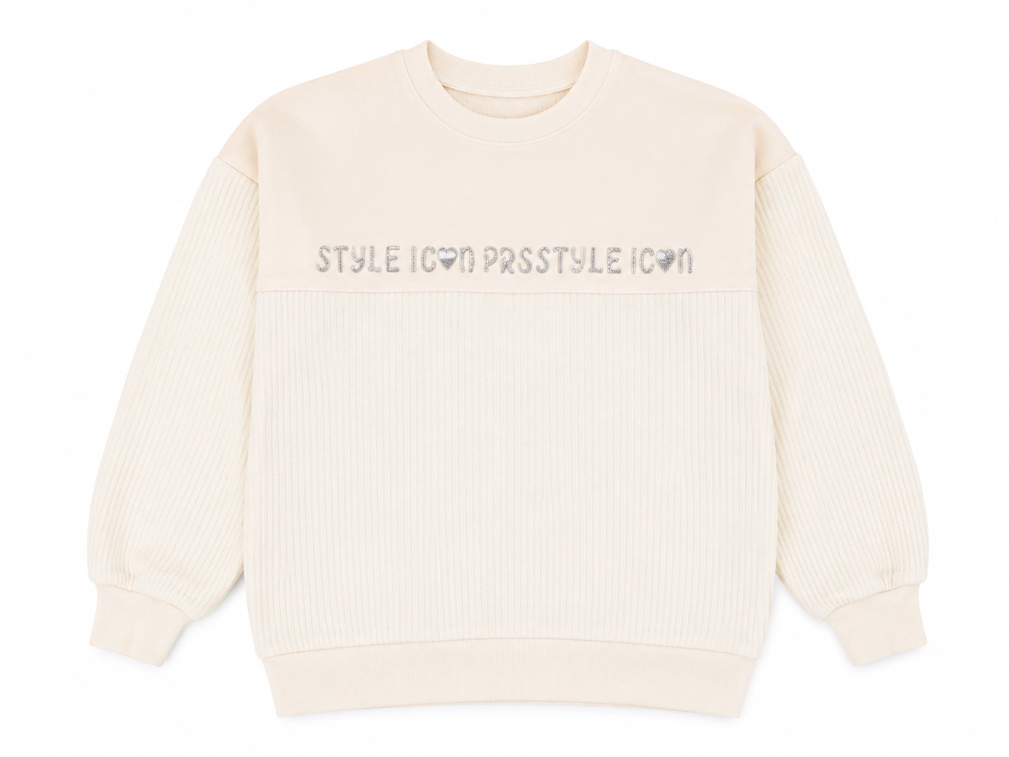 Style Icon Triko Dokulu Sweatshirt 13-16 Yaş