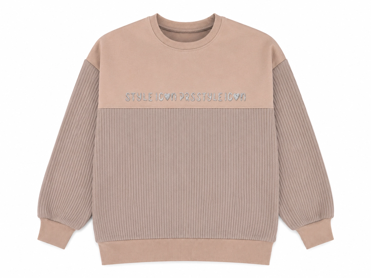 Style Icon Triko Dokulu Sweatshirt 13-16 Yaş