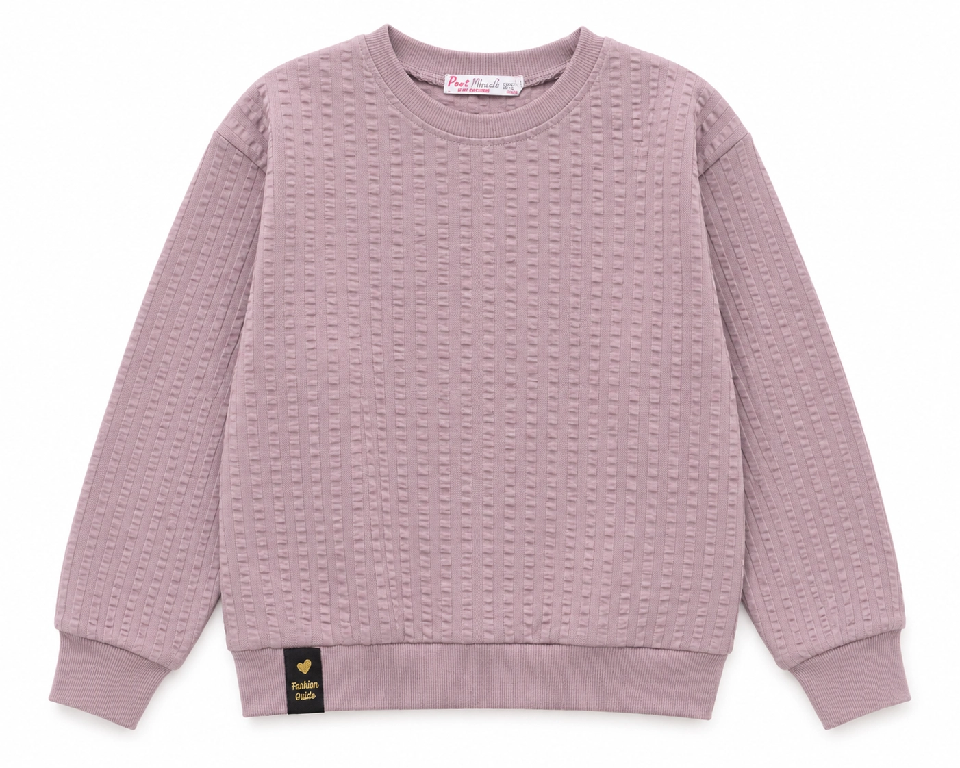 Dokulu Basic Sweatshirt 9-12 Yaş