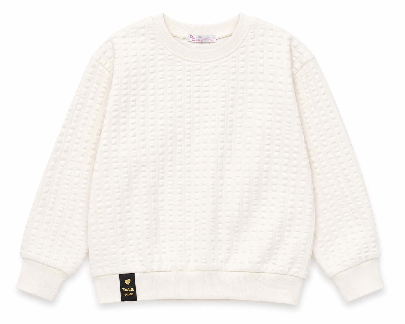 Dokulu Basic Sweatshirt 9-12 Yaş