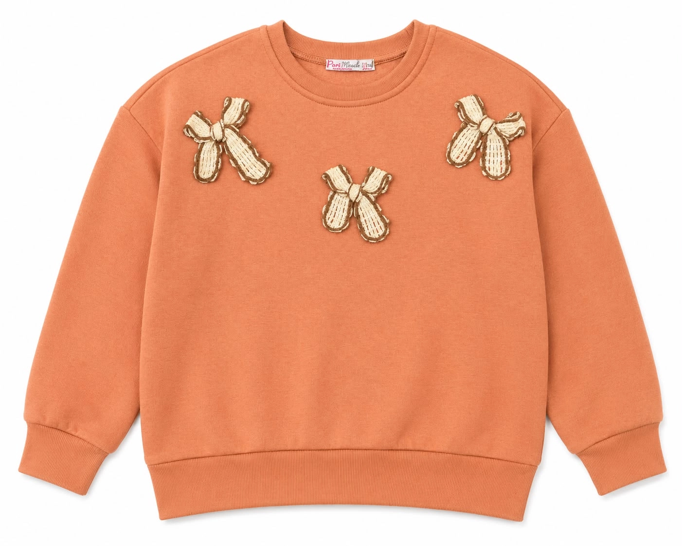 Fiyonklu 3 İplik Sweatshirt 5-8 Yaş
