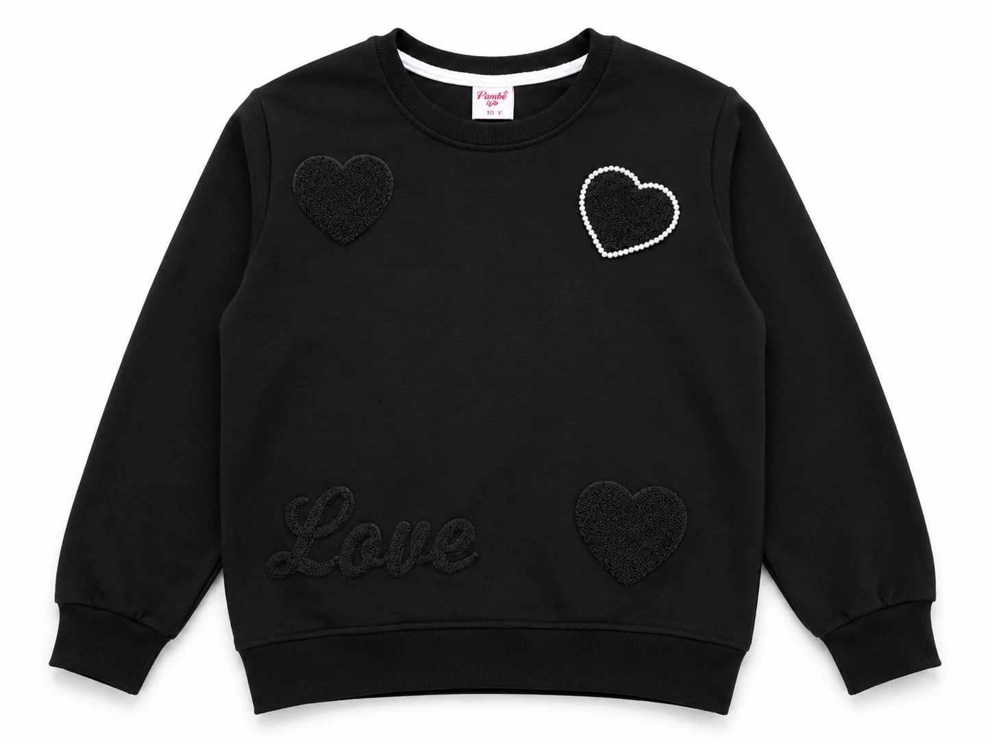 Kalpli Detaylı Kız Çocuk Sweatshirt 5-8 Yaş